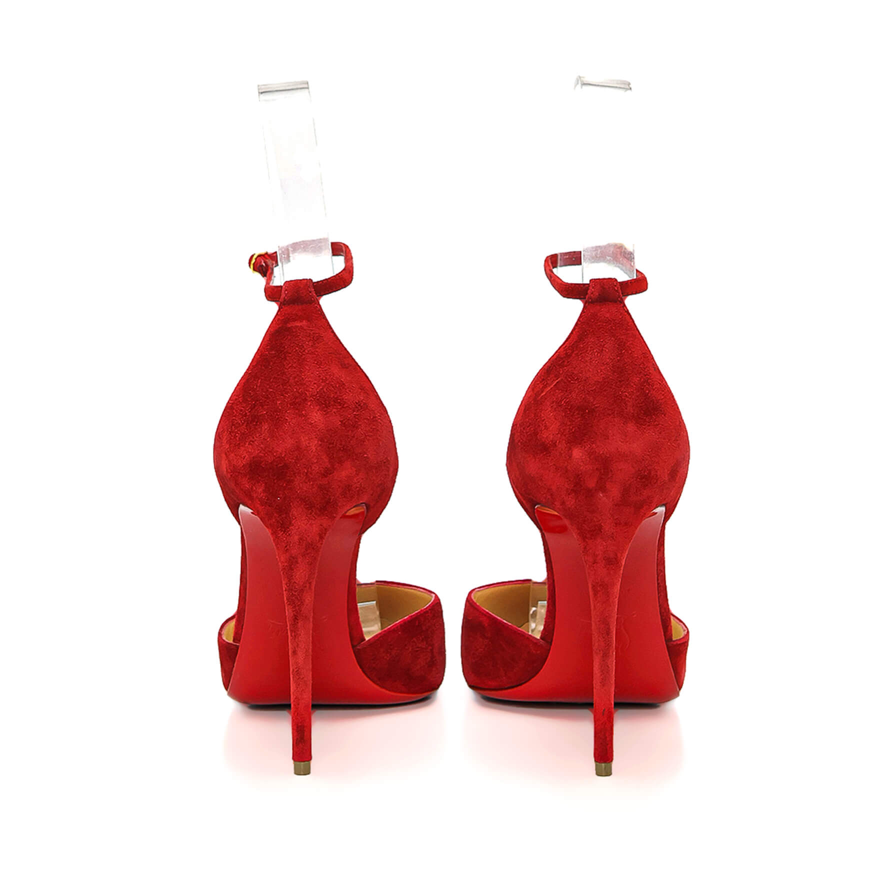 Christian Louboutin - Red Suede Pumps